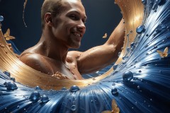 Abstract Male Art Photos of Handsome Men Having Fun with Colors