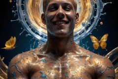Abstract Male Art Photos of Handsome Men Having Fun with Colors