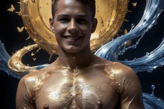 Abstract Male Art Photos of Handsome Men Having Fun with Colors