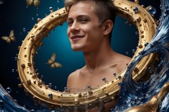 Abstract Male Art Photos of Handsome Men Having Fun with Colors