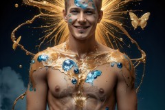 Abstract Male Art Photos of Handsome Men Having Fun with Colors