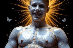 Abstract Male Art Photos of Handsome Men Having Fun with Colors