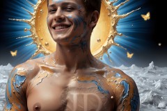 Abstract Male Art Photos of Handsome Men Having Fun with Colors