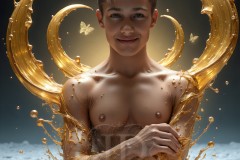 Abstract Male Art Photos of Handsome Men Having Fun with Colors