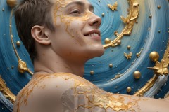 Abstract Male Art Photos of Handsome Men Having Fun with Colors