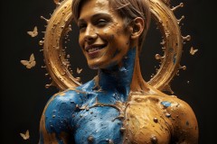 Abstract Male Art Photos of Handsome Men Having Fun with Colors