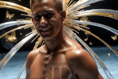 Abstract Male Art Photos of Handsome Men Having Fun with Colors