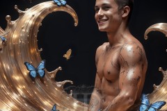 Abstract Male Art Photos of Handsome Men Having Fun with Colors