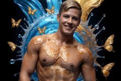 Abstract Male Art Photos of Handsome Men Having Fun with Colors