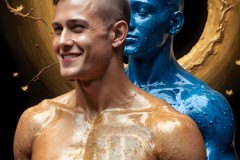 Abstract Male Art Photos of Handsome Men Having Fun with Colors