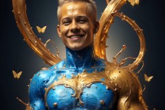Abstract Male Art Photos of Handsome Men Having Fun with Colors