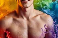Abstract Male Art Photos of Handsome Men Having Fun with Colors