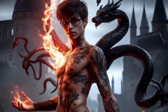 Shirtless Boys of Hogwarts,House Slytherin,School of Witchcraft and Wizardry,Harry Potter