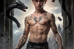 Shirtless Boys of Hogwarts,House Slytherin,School of Witchcraft and Wizardry,Harry Potter