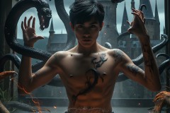Shirtless Boys of Hogwarts,House Slytherin,School of Witchcraft and Wizardry,Harry Potter