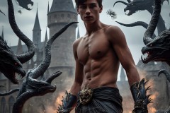 Shirtless Boys of Hogwarts,House Slytherin,School of Witchcraft and Wizardry,Harry Potter