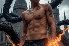 Shirtless Boys of Hogwarts,House Slytherin,School of Witchcraft and Wizardry,Harry Potter