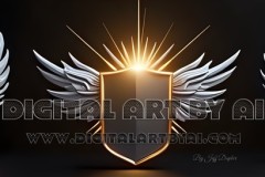 Gold,silver,white,wings for a logo design in PNG format.