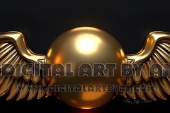 Gold,silver,white,wings for a logo design in PNG format.