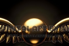 Gold,silver,white,wings for a logo design in PNG format.