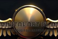 Gold,silver,white,wings for a logo design in PNG format.