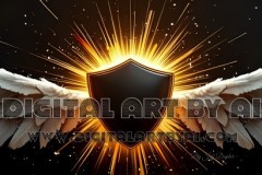 Gold,silver,white,wings for a logo design in PNG format.