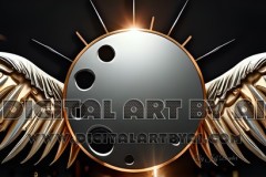 Gold,silver,white,wings for a logo design in PNG format.