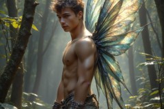 Brought to life through AI,Capturing the Pristine and Elusive Male Fairy.