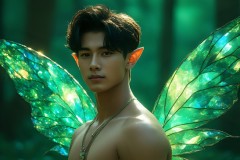Brought to life through AI,Capturing the Pristine and Elusive Male Fairy.