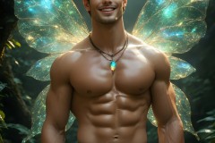 Brought to life through AI,Capturing the Pristine and Elusive Male Fairy.
