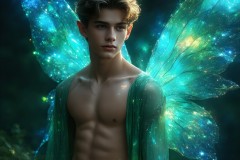 Brought to life through AI,Capturing the Pristine and Elusive Male Fairy.