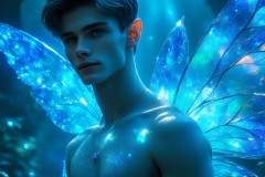 Brought to life through AI,Capturing the Pristine and Elusive Male Fairy.