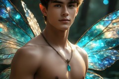Brought to life through AI,Capturing the Pristine and Elusive Male Fairy.