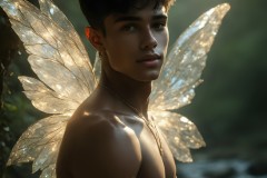 Brought to life through AI,Capturing the Pristine and Elusive Male Fairy.