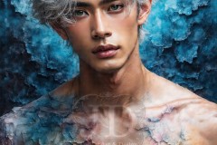 Painting Comes to Life - A Handsome Beautiful Man comes to life and emerges from canvas.