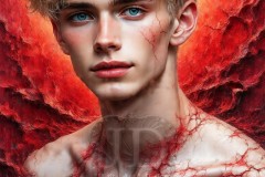 Painting Comes to Life - A Handsome Beautiful Man comes to life and emerges from canvas.