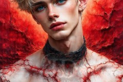 Painting Comes to Life - A Handsome Beautiful Man comes to life and emerges from canvas.
