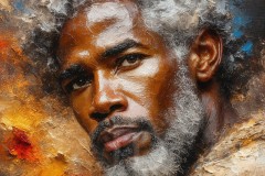 Painting Comes to Life - A Handsome Beautiful Man comes to life and emerges from canvas.