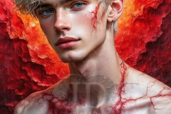 Painting Comes to Life - A Handsome Beautiful Man comes to life and emerges from canvas.