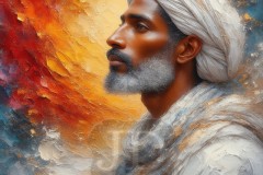 Painting Comes to Life - A Handsome Beautiful Man comes to life and emerges from canvas.