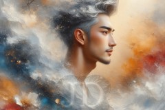 Painting Comes to Life - A Handsome Beautiful Man comes to life and emerges from canvas.