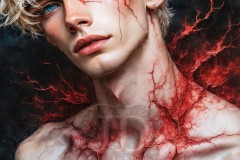 Painting Comes to Life - A Handsome Beautiful Man comes to life and emerges from canvas.