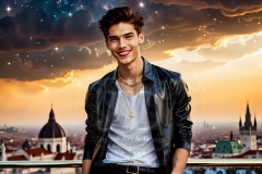 The Men of the Golden City is a collection of AI generated images of beautiful,glamorous,handsome guys in the heavens.