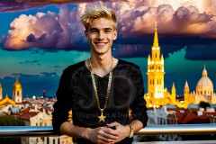 The Men of the Golden City is a collection of AI generated images of beautiful,glamorous,handsome guys in the heavens.