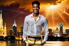 The Men of the Golden City is a collection of AI generated images of beautiful,glamorous,handsome guys in the heavens.