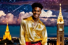 The Men of the Golden City is a collection of AI generated images of beautiful,glamorous,handsome guys in the heavens.