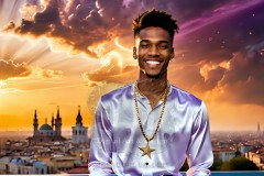 The Men of the Golden City is a collection of AI generated images of beautiful,glamorous,handsome guys in the heavens.