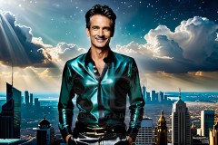 The Men of the Golden City is a collection of AI generated images of beautiful,glamorous,handsome guys in the heavens.
