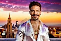 The Men of the Golden City is a collection of AI generated images of beautiful,glamorous,handsome guys in the heavens.