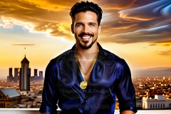 The Men of the Golden City is a collection of AI generated images of beautiful,glamorous,handsome guys in the heavens.